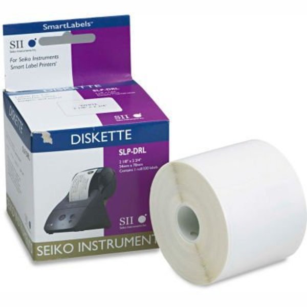 Seiko Instruments Seiko Self-Adhesive Disk/Badge Labels, 2-1/8 x 2-3/4, White, 320/Box SLPDRL